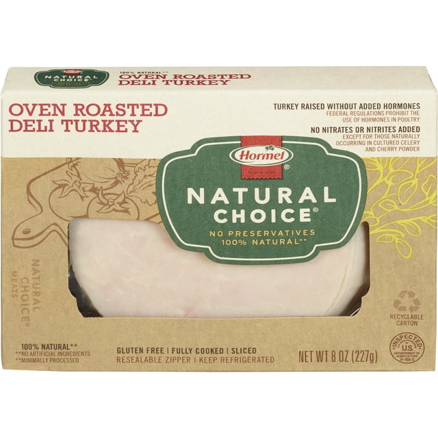 HORMEL NATURAL CHOICE Deli Meat, Gluten Free, Oven Roasted Deli Turkey