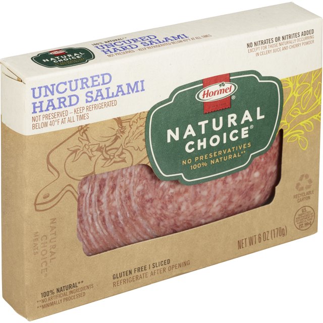 HORMEL NATURAL CHOICE Deli Meat, Gluten Free Uncured Hard Salami