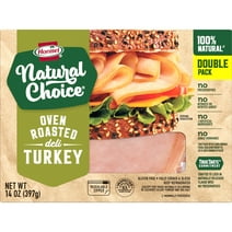 HORMEL NATURAL CHOICE Deli Meat, Oven Roasted Turkey, Refrigerated, 7 oz Plastic Package (Pack of 2)