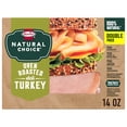 thumbnail image 1 of Hormel Natural Choice Oven Roasted Turkey Deli Lunchmeat, Double Pack 14 oz Resealable Package, 1 of 16