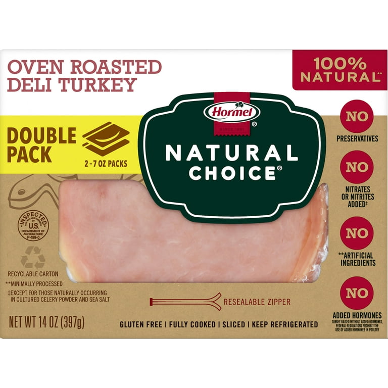 https://i5.walmartimages.com/seo/HORMEL-NATURAL-CHOICE-Sliced-Oven-Roasted-Deli-Turkey-Lunch-Meat-14-oz-Resealable-Plastic-Package_4c4839d8-6601-453f-be0b-11beabd64647.77e02c906989e3a4f43c3d69d0971934.jpeg?odnHeight=768&odnWidth=768&odnBg=FFFFFF
