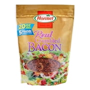 HORMEL Real Crumbled Bacon Topping, Shelf Stable, 20 oz Plastic Resealable Pouch
