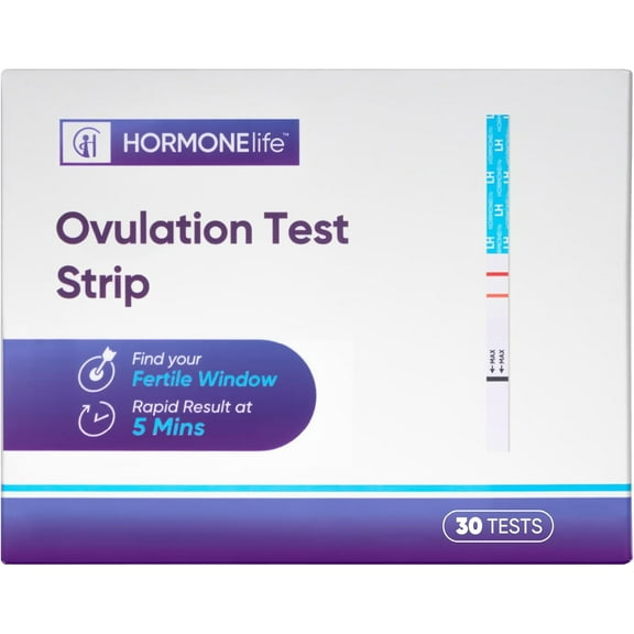 HORMONElife Ovulation Test Strips, Accurate LH Surge Detection and Fertility Tracking Kit, 30 Count
