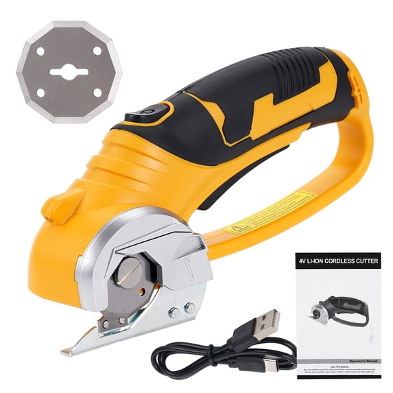 Hormy Cordless Electric Scissors, 3.6 V Rechargeable Cardboard Cutter Tool with a Replacement LED Light for Cardboard Cutting Fabric Paper Sewing