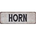 thumbnail image 1 of HORN Vintage Look Gift Rustic Chic Metal Sign 6x18 206180036098, 1 of 1
