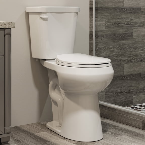 HOROW 21 in. Extra Tall 2-Piece Toilet High-Efficiency 1.28 GPF Single Flush Round Flush Seat Included