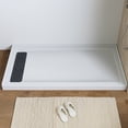 thumbnail image 1 of HOROW 60"L x 32"W Shower Base,Acrylic with Rectangular Stainless Steel Matte Black Drain and Cover,Left Drain Location, 1 of 7