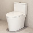 thumbnail image 1 of HOROW Compact Elongated One-Piece Ceramic Toilet, Soft Close Seat, Dual Flush 1.1/1.6 GPF, 12" Rough-In, 1 of 12