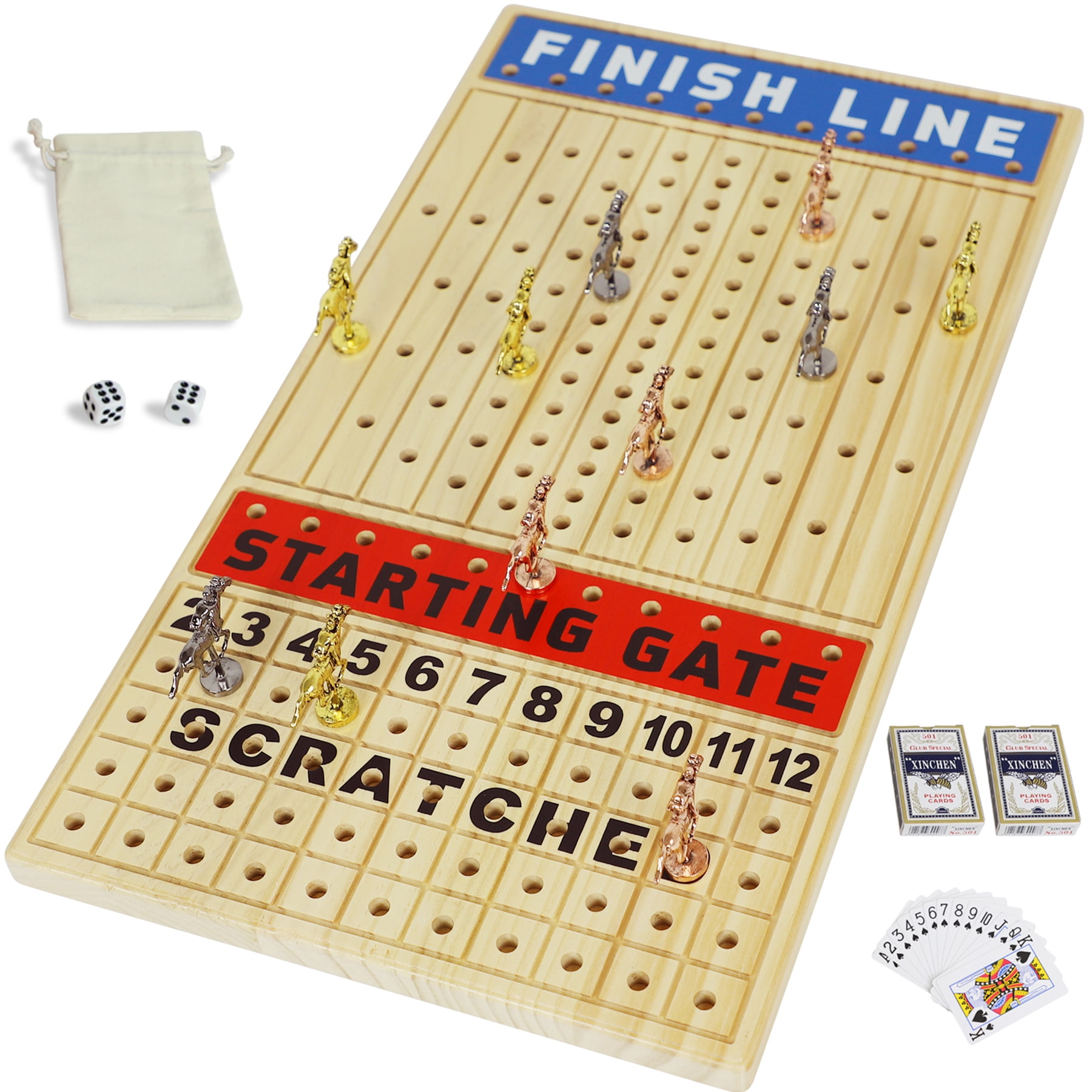 HOROW Horse Racing Board Game 13.00 Inches