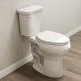 thumbnail image 1 of HOROW Porcelain Two-Piece Elongated Toilet, 12" Rough-In, Push Button Flush, Soft Close Seat, 1.28 GPF, 1 of 14