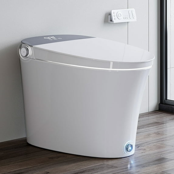 HOROW Smart Bidet Toilet Adjustable Cleaning , Heated Seat, No Water Pressure Limit, Auto Flush
