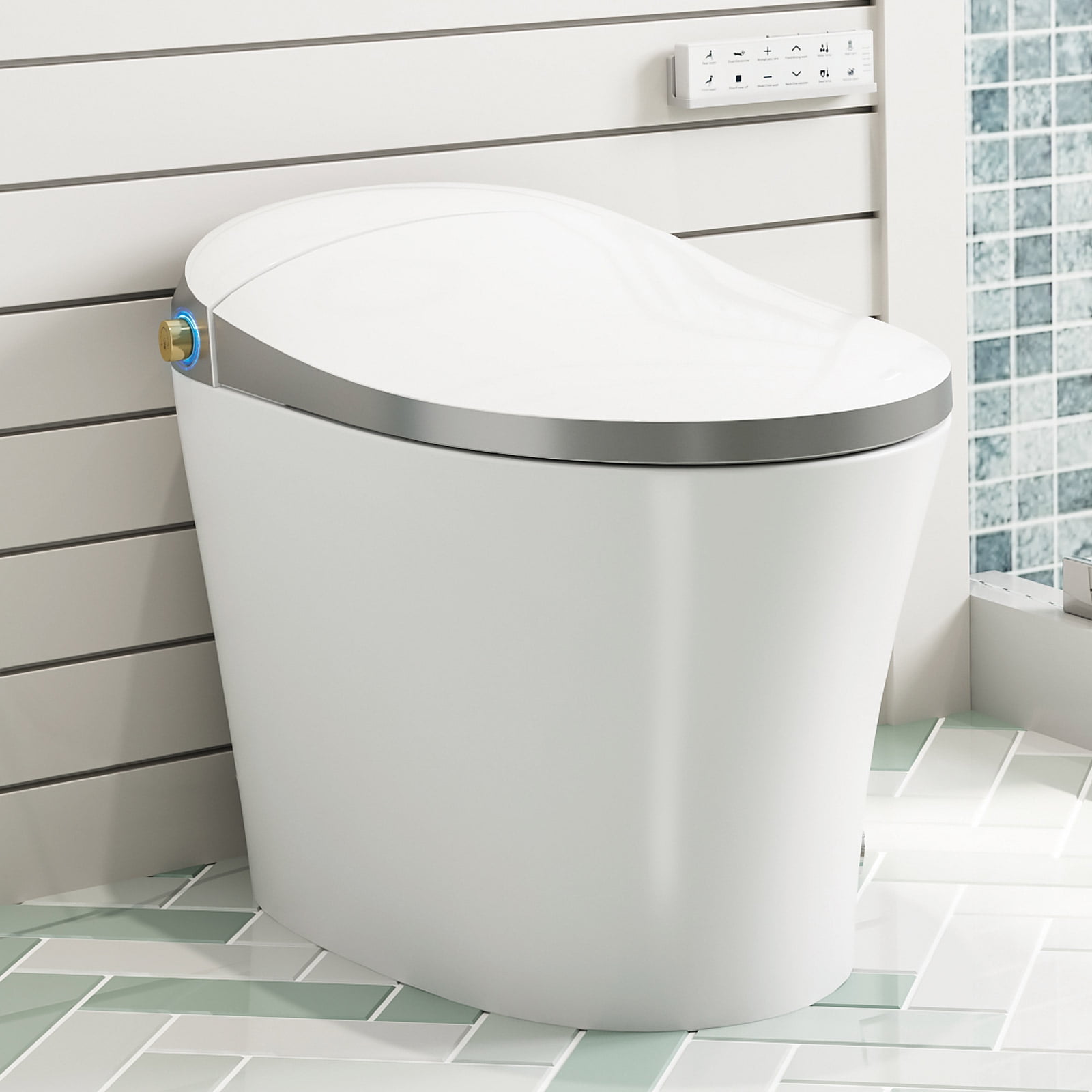 HOROW Smart Toilet, Heated Bidet, Bidet Toilet with Heated Seat, Auto