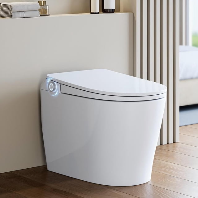 HOROW Toilet Smart One-Piece Elongated with Heated Seat Pump-Assisted ...