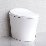 HOROW Smart Toilet with Heated Bidet, Tankless Toilet with Dual Flush 1/1.27 GPF, Floor Mounted HR-T16S