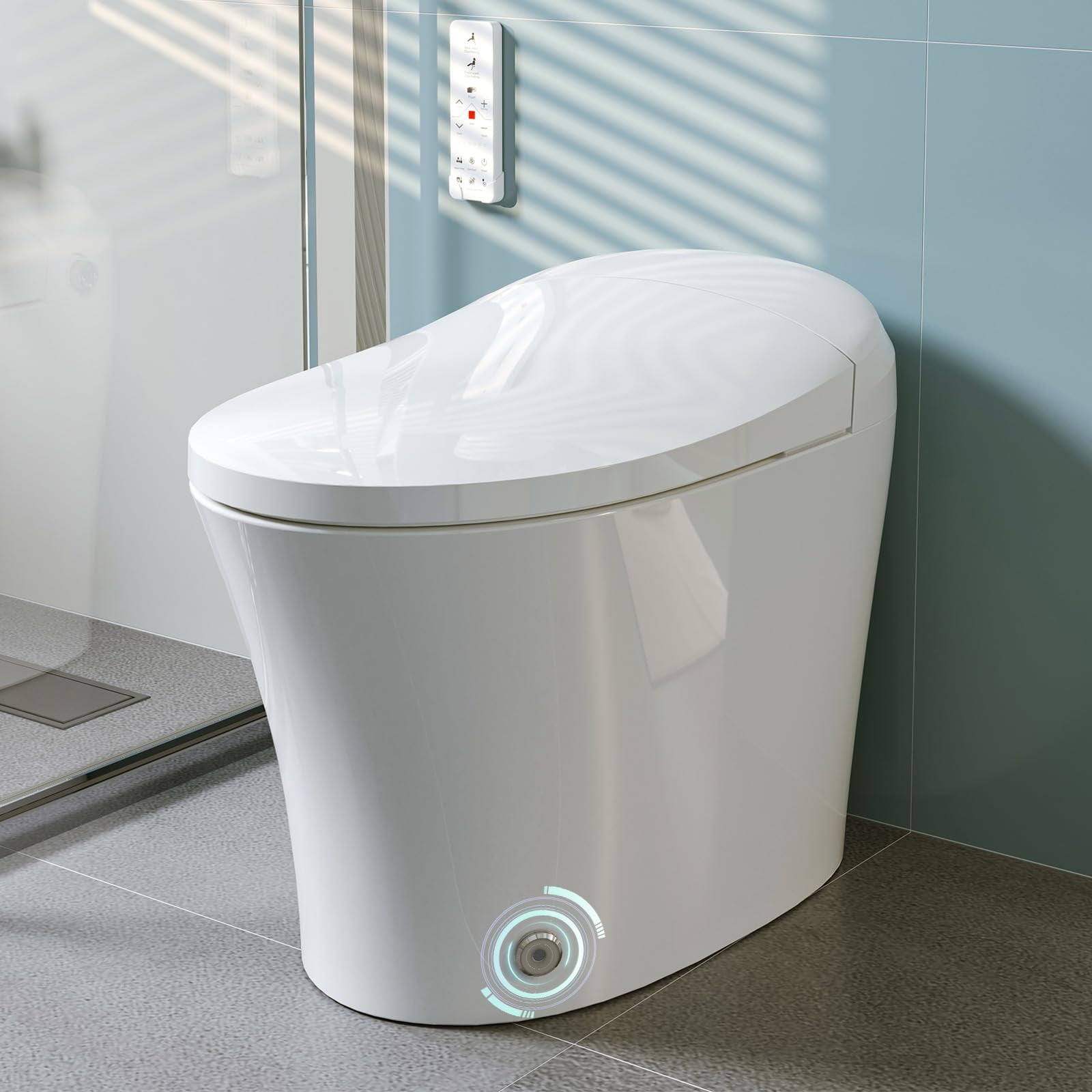 HOROW Smart Toilet with Heated Bidet, Tankless Toilet with Dual Flush 1