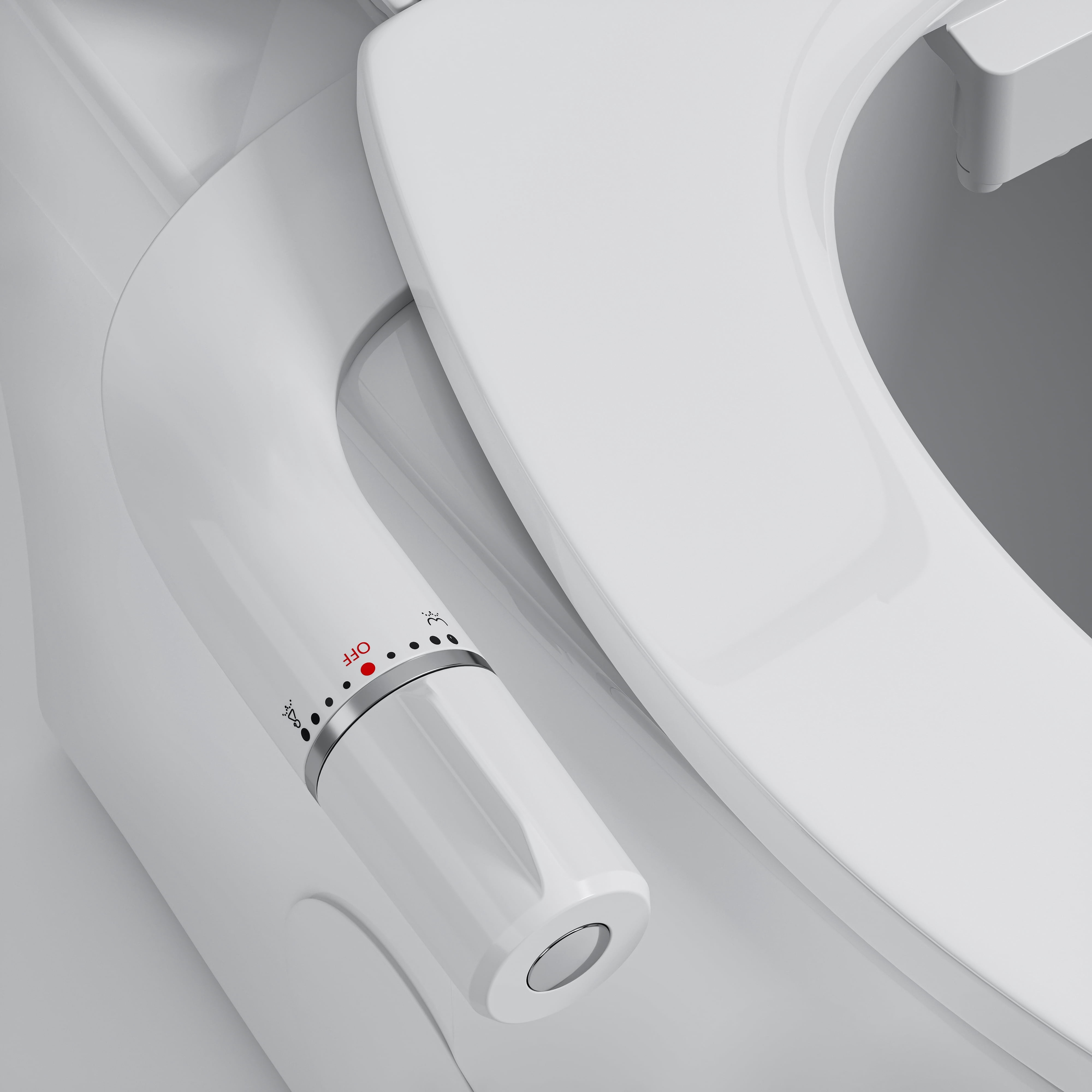 HOROW Ultra-Slim Bidet, Non-Electric Dual Nozzle Feminine Wash Fresh Water Sprayer, Adjustable Water Pressure, Bidet for Toilet Seat Attachment, Stainless Steel Inlet Badays