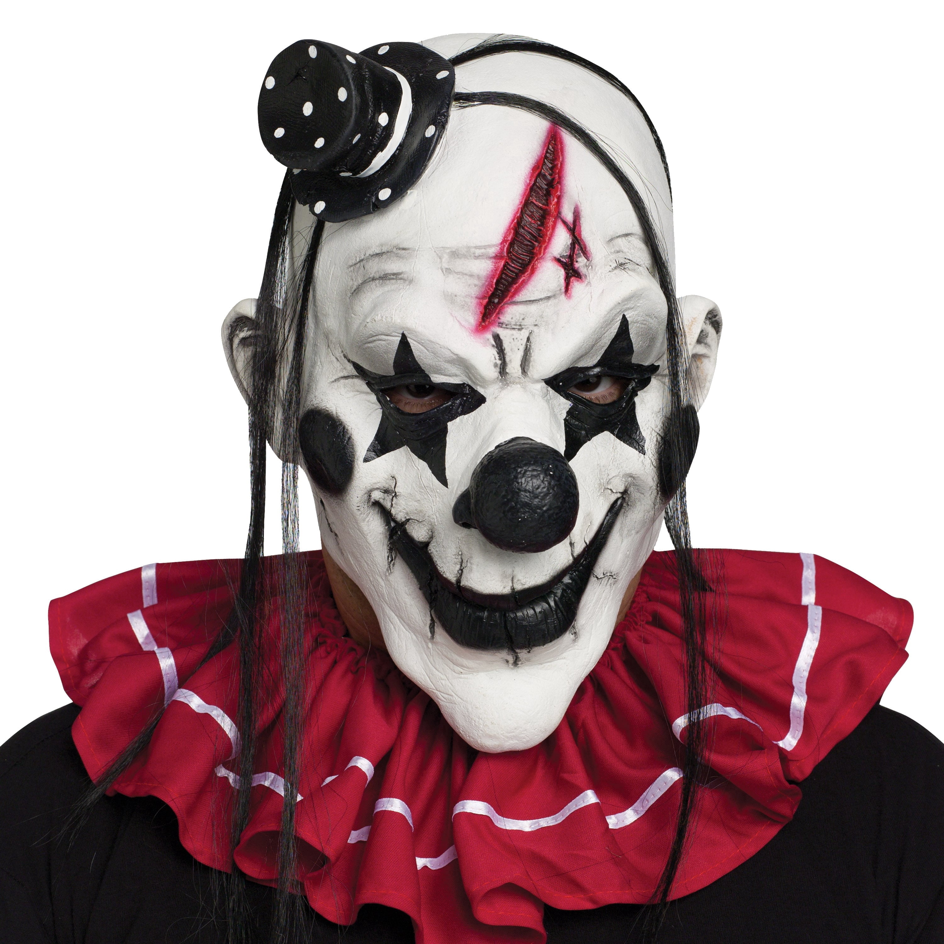 Horror Clown Mask Costume Accessory for Adults, Multicolor, Halloween by Way To Celebrate