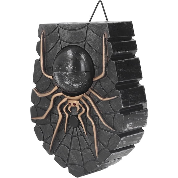 HORROR SPIDER DOORBELL WITH LIGHT SOUNDS SCARY HALLOWEEN DECORATION