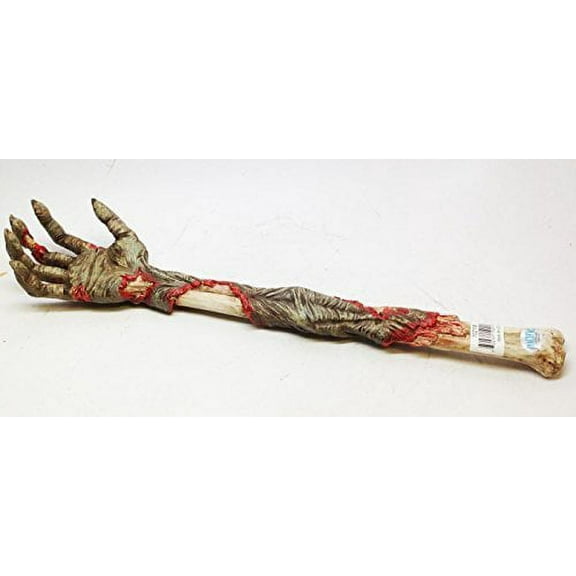 HORROR WALKING UNDEAD ZOMBIE HAND CLAWS PEELING FLESH BACK SCRATCHER RESIN
