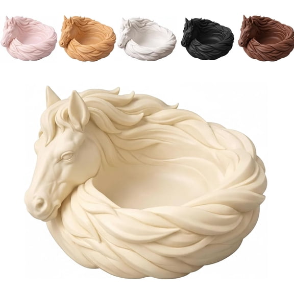 HORSE CATCHALL BOWL 3D Printed 7 Inch Unibody Catch All Tray Organizer For Keys Coins Jewelry And Earbuds Desk Storage