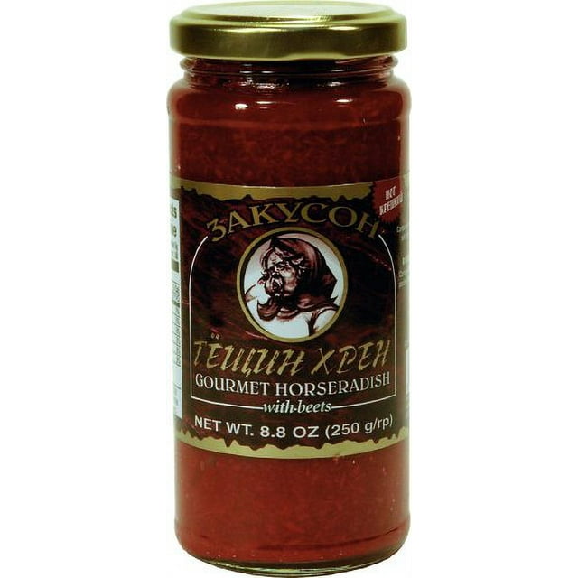 HORSERADISH" (Sauces) "CANADA", Horseradish Mixed With Beet Packaged In