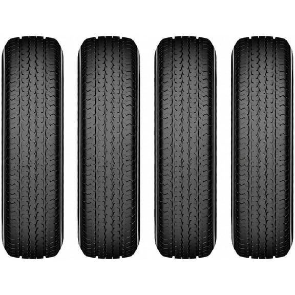 HORSESHOE LIPIZZAN 4 New ST175/80R13 8-Ply ST-KING II Steel Belted Radial LRD Super Heavy Duty Premium Trailer Tires w/Featured Rim-Guard-Wall 97/93M 81mph BSW A/T A/S 175 80 13