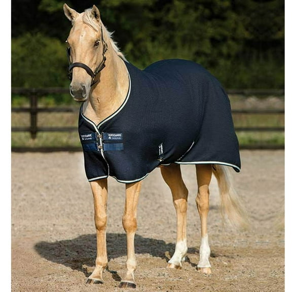 HORSEWARE IRELAND Rambo Navy/Beige Techni Waffle Cooler, Size: 75 (ACAW62-BMCB-75)