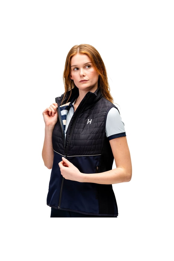 IRELAND Women's Newmarket Gilet, Color: Navy, Size: S