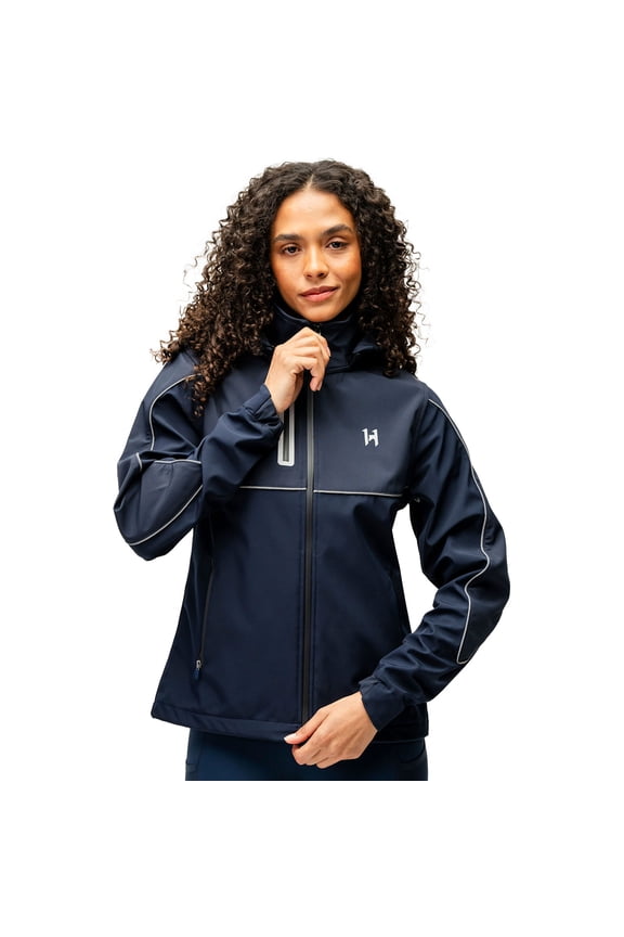 IRELAND Women's Tempo Softshell Jacket, Color: Core Navy, Size: L