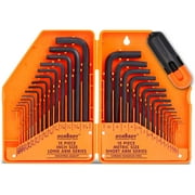 HORUSDY 31-Piece Hex Key Set Allen Wrench Set Inch Metric MM (0.7mm-10mm) SAE (0.028-3/8)