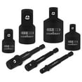 thumbnail image 1 of HORUSDY Impact Grade Socket Adapter Set 7pc Extension Bit  1/4" 3/8" 1/2" Driver Reducer, 1 of 9
