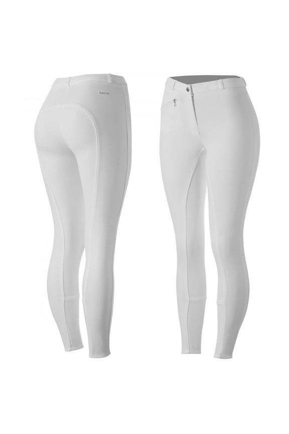 Active Women's Horse Riding Silicone Grip Full Seat Breeches | Midrise Waist with Front Pocket