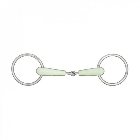HORZE Apple Flavor Loose Ring Snaffle Bit - 5.75