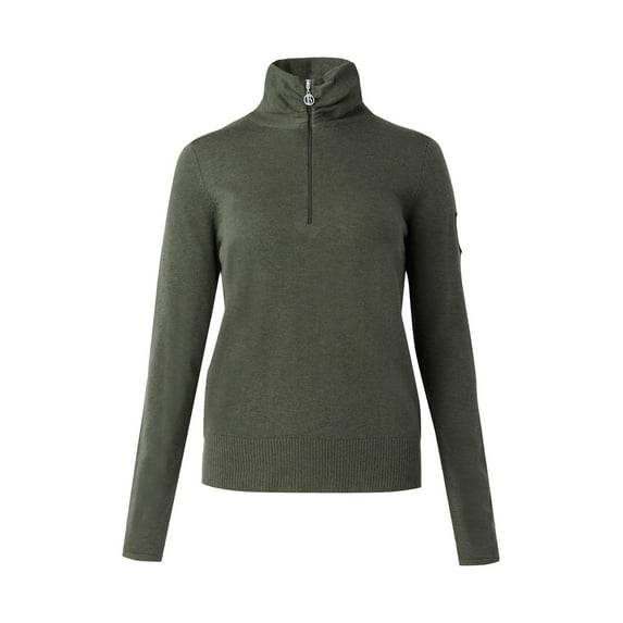 HORZE B Vertigo Athena Womens Merino Half Zip Sweater
