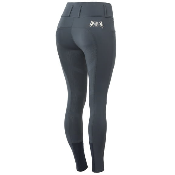 HORZE B Vertigo Meghan Womens High Waist Silicone Knee Patch Breeches