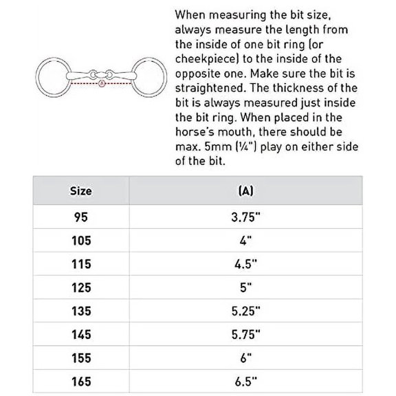 HORZE Lozenge Link Loose Ring Snaffle Bit - 16mm Width