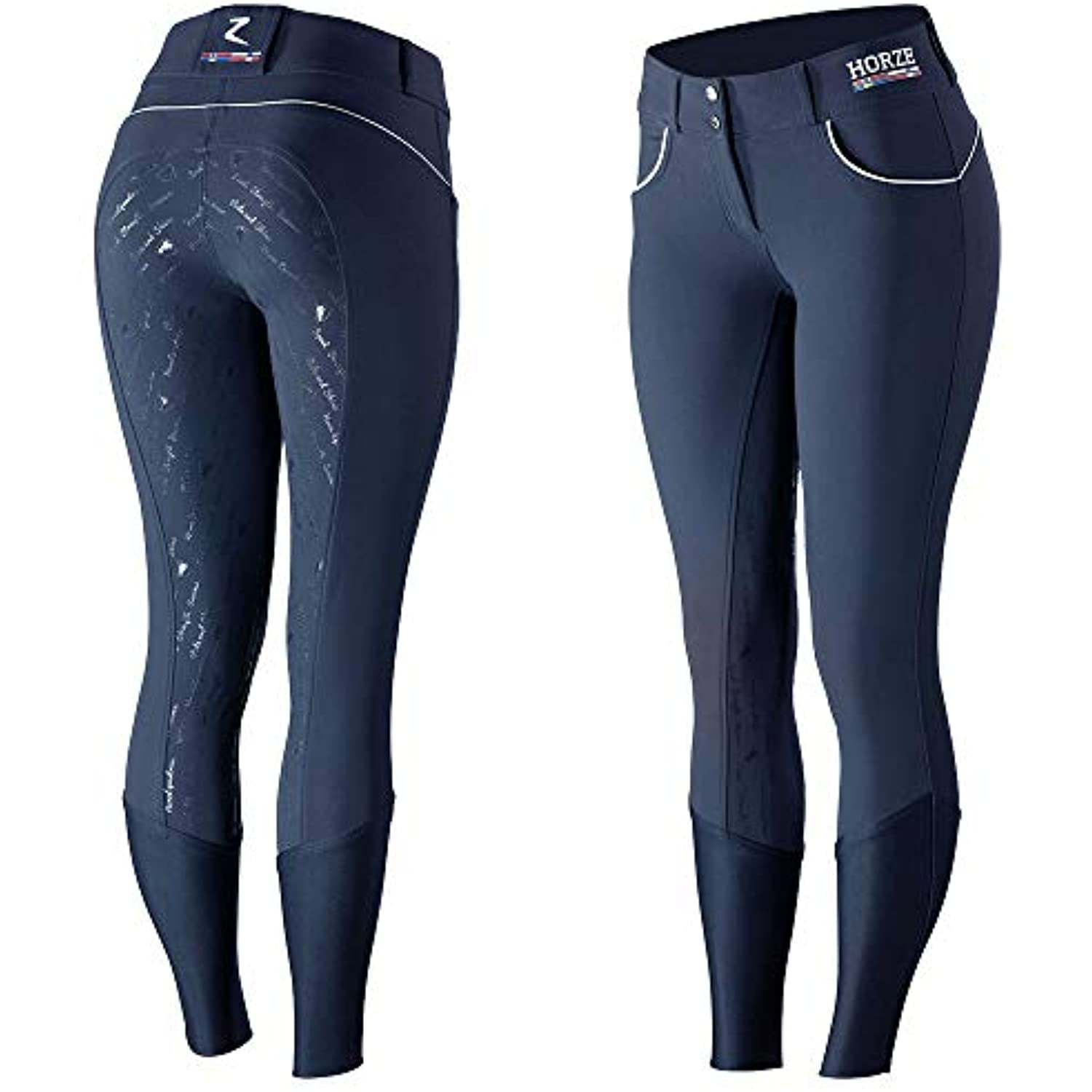 HORZE Nordic Performance Sporty Silicone Grip Full Seat Equestrian ...