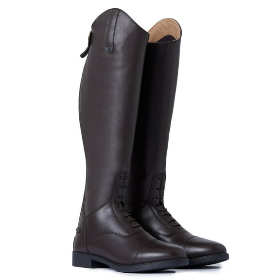 HORZE Rover Women's Synthetic Leather Classic Tall Field Riding Boots | Water-Resistant with Laces and Rear Zipper