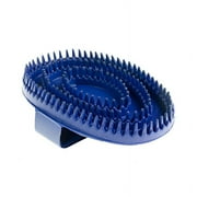 HORZE Soft Rubber Curry Comb Brush with Handle for Horses, Dogs, Cats | 6" x 4"