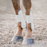 HORZE Tendon Boots, Color White/Grey, Size Cob 19415-WH/G-COB