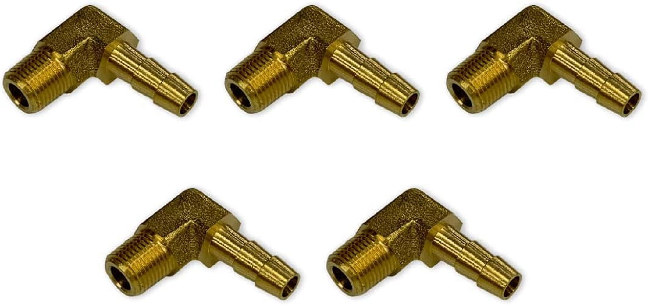 5/8" Hose To 1/4" Male NPT Brass Fitting - Fuel, Air, Water, Oil, Gas 5 thumbnail image