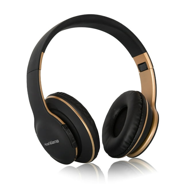 HOSHIYAMA Bluetooth Headphones Over Ear, Wireless Headphones Wired with 40 Hours Playtime Foldable HiFi Stereo Headset with Microphone, Soft Ear Pads, FM/TF for Cellphone/PC