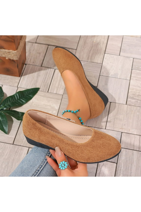 Womens Mid Heel Shoes Non-Slip Work/Daily Wide Width Comfortable Dress Shoes