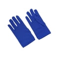 thumbnail image 1 of HOSIA Thin Stretch Short Formal Gloves Plain Full Finger Gloves for Men and Women Thin Gloves Costume Accessories Wrist Length Spandex Stretch Halloween Cosplay Party Wedding Prom Gloves Blue A, 1 of 3