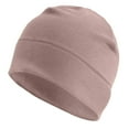 thumbnail image 1 of HOSIA Unisex Fleece Skull Cap Soft Fleece Thermal Winter Warm Beanie Hat Lightweight Windproof Warm Hat Running Cycling Skiing Hiking Running Cold Weather Outdoor Sports Soft Casual Headwear Khaki, 1 of 3