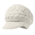 thumbnail image 1 of HOSIA Winter Slouchy Beanie Cap with Visor Brim Snow Ski Caps Cold Weather Warm Ski Skull Cap Cute Slouchy Cap Chunky Soft Slouchy Cap Winter Hats with Visor Gorras Para Mujer Outdoor Warm Beige, 1 of 5