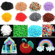 HOSIGUZU 1000pcs/ Pack 5MM Hama/Perler Beads for Kids Children DIY Handmaking Great Fun Multi Colors