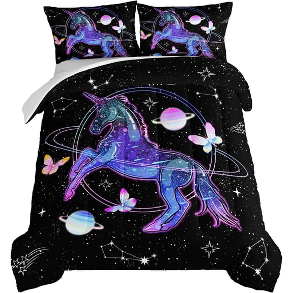 HOSIMA Butterfly Comforter Set 3Piece with 2 Pillowcases Black Comforter Butterfly Aesthetics Room r Boho Mandala Comforter Butterfly Bedding Set for Girls Bohemian Comforter Set.