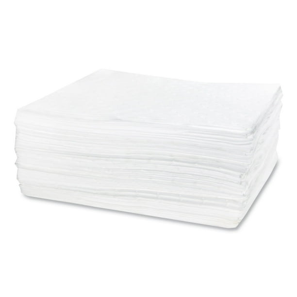 TASKBrand Industrial Oil Only Sorbent Pad, 0.21 gal, 15 x 18, 100/Carton