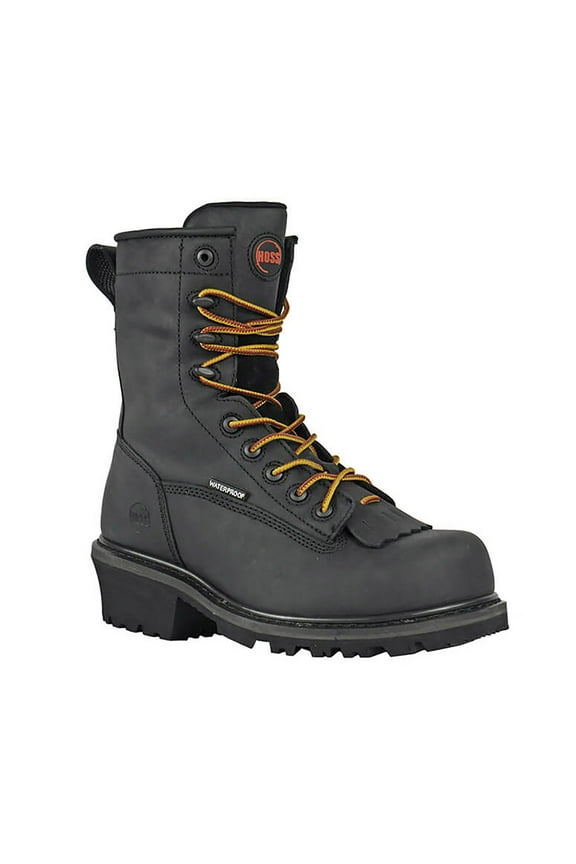 HOSS Boots Men's Cross Cut Composite Toe Logger Work Boots